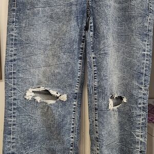 Torrid Blue Distressed Boyfriend Jeans